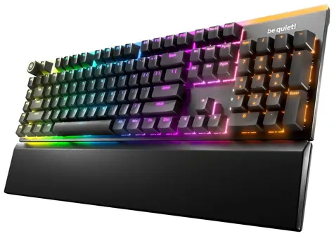 Be quiet! Uchwyt oświetleniowy SILENT TACTILE (BT004US) / klawiatura mechaniczna / USB / RGB / czarny