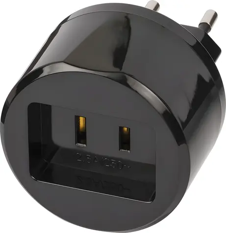 Brennenstuhl adapter podróżny US czarny / Adapter podróżny / 2,5 A / 250 V