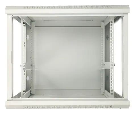 Stojak ścienny Extralink 19" 9U szary / Stojak ścienny / 600x600 mm / nośność 60 kg / drzwi metalowe