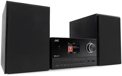 JVC UX-E225B czarny / Mikrowieża / CD / Bluetooth 5.3 / Tuner FM / 30 W