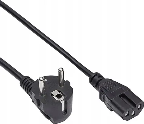 Akyga AK- UP-08 / Kabel zasilający / CEE 7/7 - IEC C15 / 1,8 m