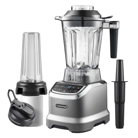 AMZCHEF ZM5003-GA szary / Blender kielichowy / 1200 W / 1,85 l / 26000 obr./min