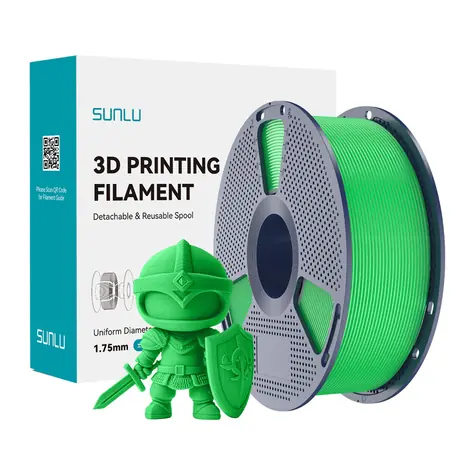 Sunlu PLA+ zielony / filament do drukarki 3D / PLA+ / 1,75 mm / 1 kg