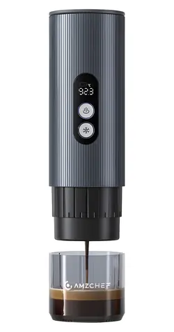 AMZCHEF CE-GC-CP024-BU / Przenośny ekspres do kawy / Nespresso / 20 bar / 9000 mAh