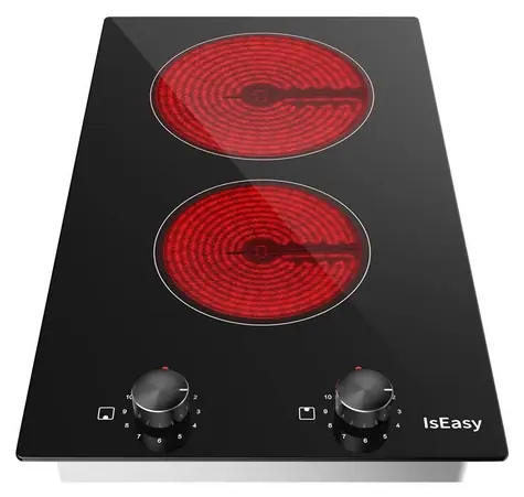 IsEasy LT2V-30 / Płyta ceramiczna / 2 pola grzewcze / 1200 W + 2000 W / 11 poziomów mocy
