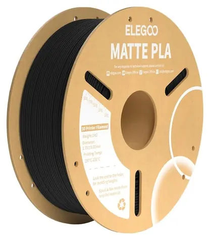 Elegoo PLA matowy czarny / Filament do drukarki 3D / PLA / 1,75 mm / 1 kg