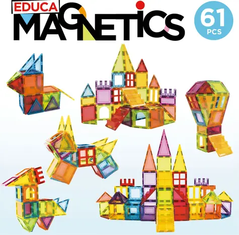 Magnetyczny zestaw konstrukcyjny Educa Magnetics / 61 elementów