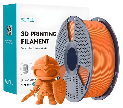 Sunlu PLA+ słoneczna pomarańcza / Filament do drukarki 3D / PLA+ / 1,75 mm / 1 kg