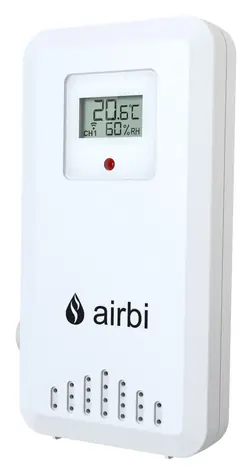 Airbi S03 / Bezprzewodowy czujnik temperatury i wilgotności / 433 MHz / 3 kanały / zasięg 100 m
