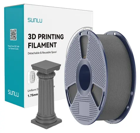 Sunlu PLA High-Speed Marble Concrete Grey / filament do drukarki 3D / PLA / drukowanie z dużą prędkością / 1,75 mm / 1 kg
