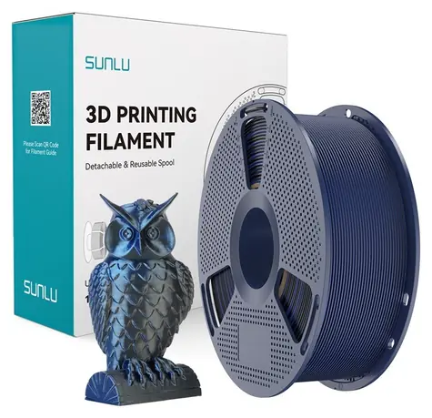 Sunlu PLA+ Silk Dual Color czarno-niebieski / Filament do druku / PLA / 1 kg