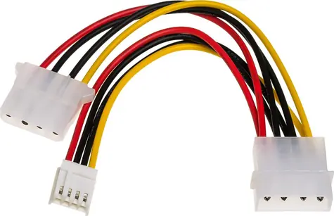 Akyga AK-CA-14 / kabel rozgałęźny Molex - 2x 4-pin / 0,15 m