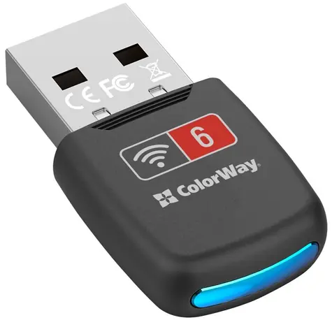 Adapter USB Colorway Wi-Fi 6 / Adapter Wi-Fi / USB-A / Wi-Fi 6