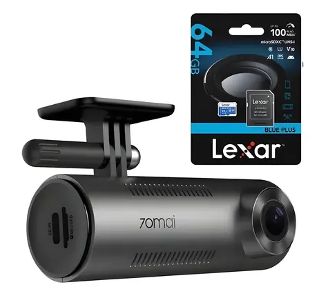 70mai M310 + 64GB Lexar / Kamera samochodowa / Karta pamięci 64GB w zestawie