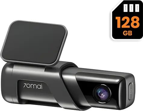 70mai M500 szary / Kamera samochodowa / 2592x1944 / Kąt widzenia 170° / ADAS / GPS / Wi-Fi / 128 GB