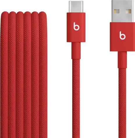 Kabel Beats USB-A (M) - USB-C (M) 1,5 m czerwony / pleciony