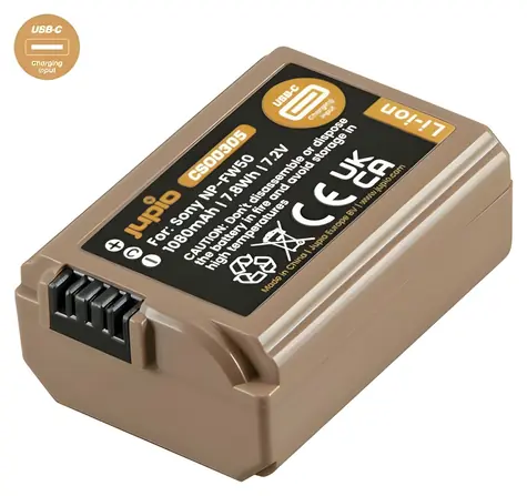 JUPIO NP-FW50 Ultra C / Bateria / 1080 mAh / Ładowanie przez USB-C