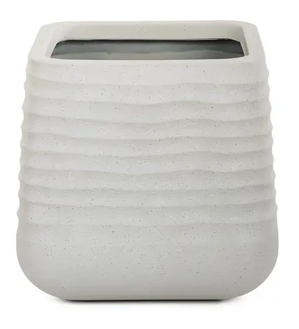 Doniczka G21 Sand Cube 38 x 38 x 37 cm / Doniczka / Plastik / Kształt kostki