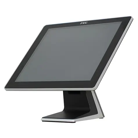 17" Fec AM-1017 czarno-srebrny / Monitor dotykowy / PCAP / bezramkowy / USB / VGA / DVI