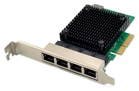 Digitus DN-10136 / Karta sieciowa / PCIe x4 / 4X RJ-45 / 2,5 Gbit/s / RTL8125B