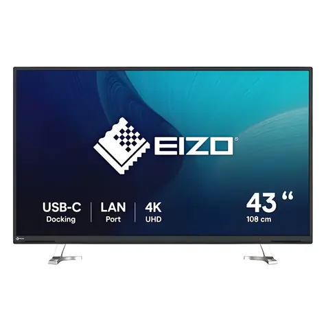 42,5" Eizo EV4340X-BK czarny / Monitor / IPS / 4K UHD / USB-C / KVM / głośniki