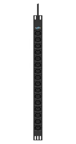 PowerWalker PHB21 czarny / PDU / 16x C13 / wejście IEC C20 / 0U pionowy