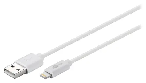 Goobay USB-A - Lightning biały / Kabel / 1 m / Certyfikat MFi
