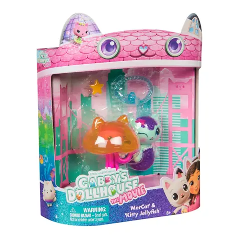 Spin Master Gabby's Dollhouse Merkitten & Kitty Jellyfish / Zestaw figurek / 2 figurki + akcesoria / od 3 lat