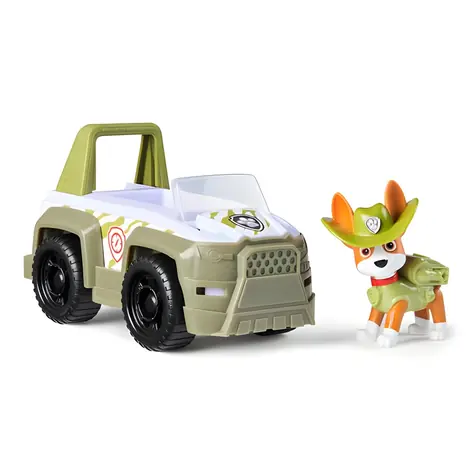 Spin Master Samochód Psiego Patrolu Jungle Jeep z figurką Trackera / Biały / Plastik / od 3 lat