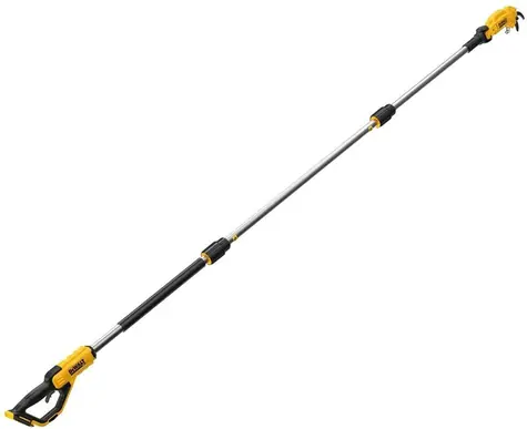 DeWalt DCMPP569N żółty/czarny / Bezprzewodowe teleskopowe sekatory do przycinania / 18 V / Maks. długość cięcia 38 mm / Bez akumulatora