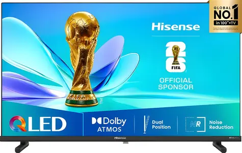 32-calowy Hisense 32A5Q czarny / Telewizor / QLED / FullHD / SMART TV / HDMI / Wi-Fi / DVB-T2/S2/C