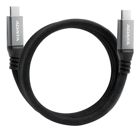 Kabel magnetyczny ADATA USB-C czarny / Kabel / USB-C - USB-C / 100W PD / 10 Gb/s / 1 m