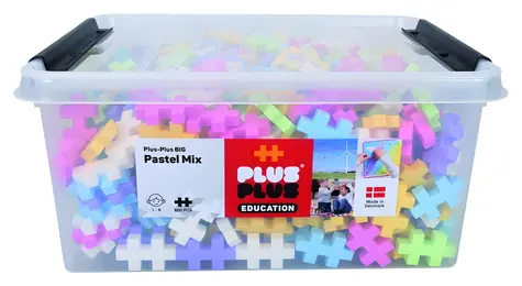 PLUS- PLUS Zestaw konstrukcyjny Big Pastel / 600 elementów / od 1 roku