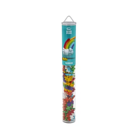 PLUS- Zestaw do budowy tuby PLUS Rainbow Mix / 100 elementów