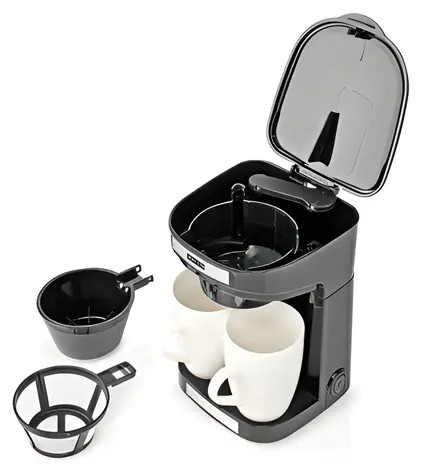 Ekspres do kawy Butler Compact czarny / Ekspres przelewowy / 450 W / 0,25 l / 2 filiżanki
