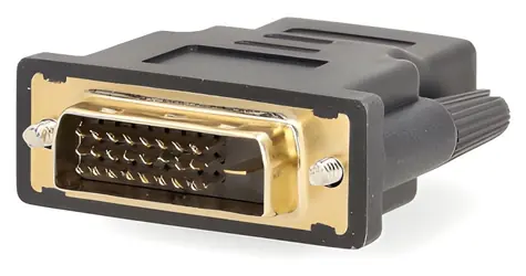Adapter Nedis DVI-D 24+1 (M) - HDMI (F) antracyt / Adapter / Złącza pozłacane / Bezpośredni