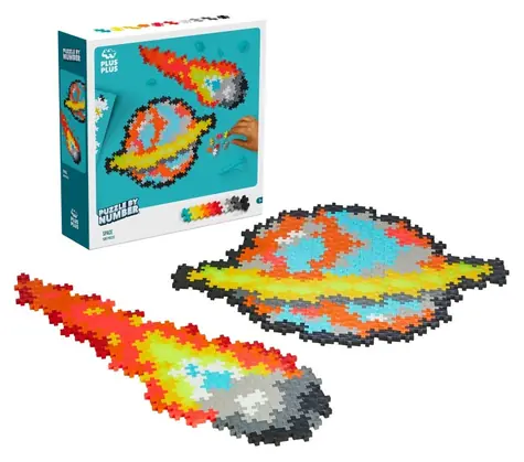 PLUS- Zestaw konstrukcyjny PLUS Build by Numbers Universe / 500 elementów