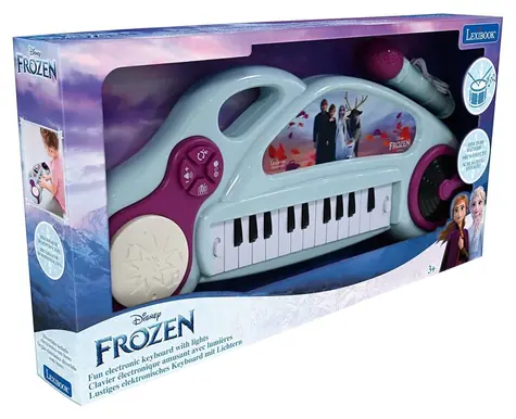 LEXIBOOK Frozen Klawiatura elektroniczna z mikrofonem / 24 klawisze / Uchwyt przenośny / od 3 lat