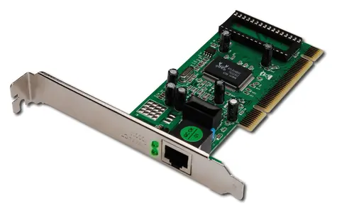 Digitus DN-10110 / Karta sieciowa / PCI / 10/100/1000 Mbit/s / RJ-45 / niski profil