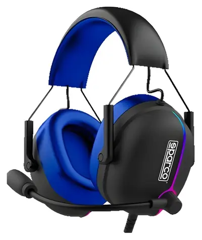 Sparco EVO GRANDPRIX niebiesko-czarne / Słuchawki / Douszne / Bez mikrofonu