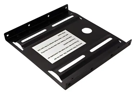 Goobay czarny / uchwyt na dysk twardy/SSD 2,5" do zatoki 3,5" / metalowy