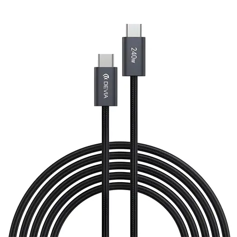 Devia Extreme Speed Series czarny / Kabel do transmisji danych / USB-C / 240 W / 2 m