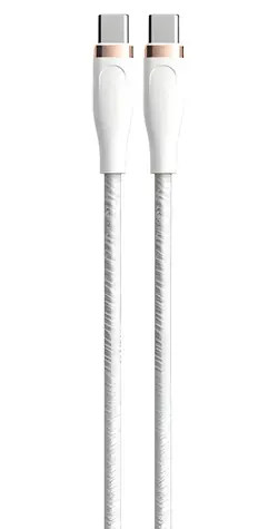 Devia Star Series USB-C/USB-C biały / Kabel ładujący / 1,5 m