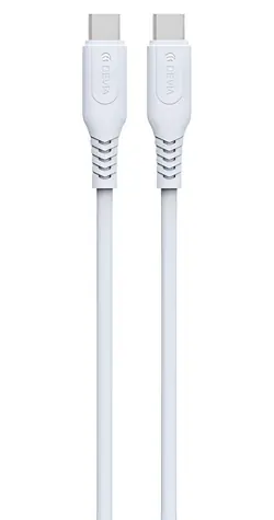 Devia GRS Series biały / kabel USB / USB-C - USB-C / 1 m