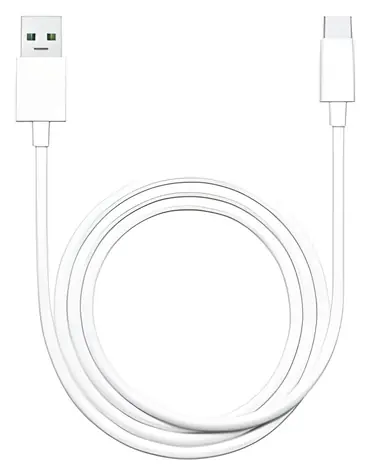 Oppo DL129 biały / Kabel do transmisji danych / USB-A / USB-C / 65 W / 1 m