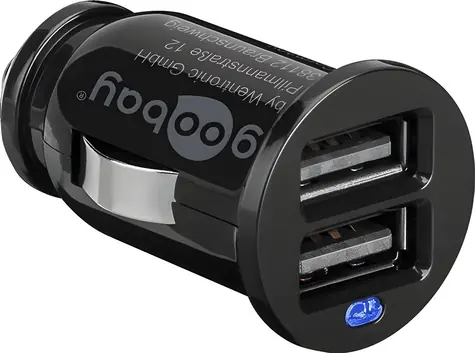 Goobay / Ładowarka samochodowa / 2x USB / 2.1 A