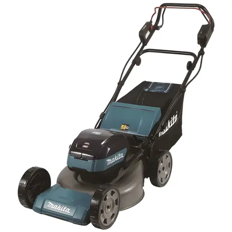 Kosiarka akumulatorowa Makita z siedziskiem samojezdnym / 40 V / Szerokość koszenia 48 cm / Kosz 62 l / Bez akumulatora i ładowarki