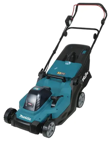 Kosiarka akumulatorowa Makita 43 cm / Kosiarka do trawy / 40 V / 3800 obr./min / Kosz 50 l / bez akumulatora i ładowarki