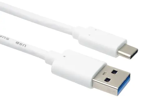 Kabel PremiumCord USB-C - USB-A biały / Kabel do transmisji danych / USB 3.2 Gen 2 / 10 Gbit/s / 60 W PD / 3 m
