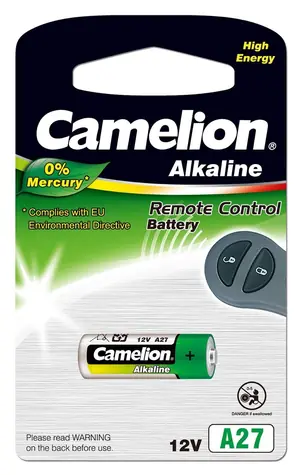 Bateria alkaliczna Camelion A27 12V / Bateria / LR27A / 26 mAh / 1 szt. / bez rtęci